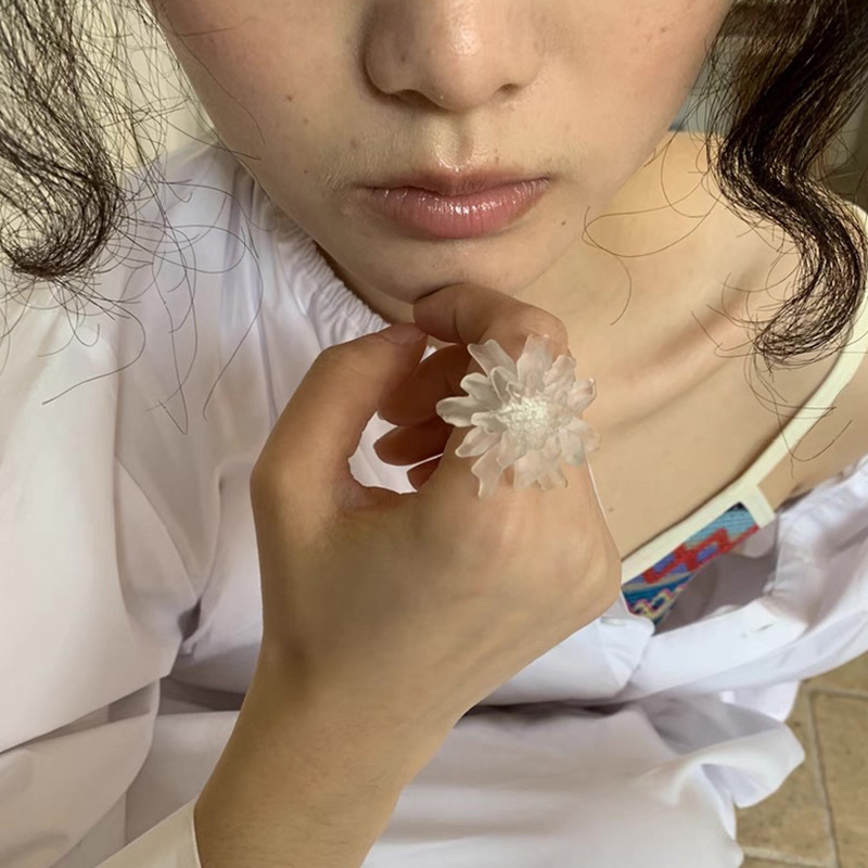 HUANZHI White Transparent Fros - огляд і ціна Resin Art Ring
