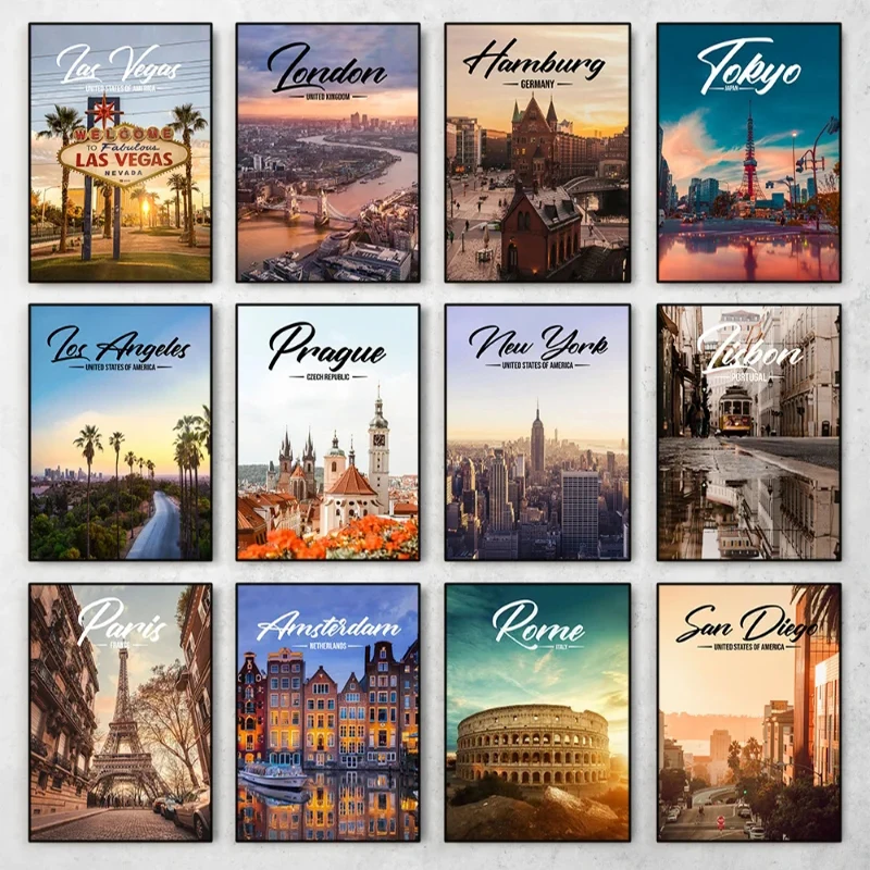 World Famous Cities Posters Lo - огляд і ціна Resin Art World