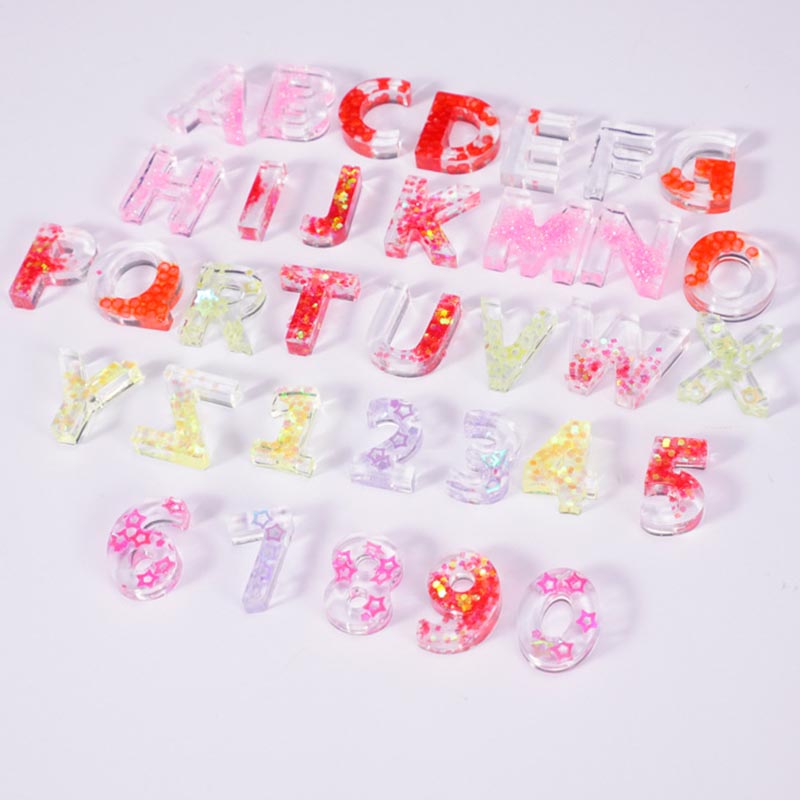 Home DIY Decor 1PC Crystal Epo - огляд і ціна Resin Art Alphabet