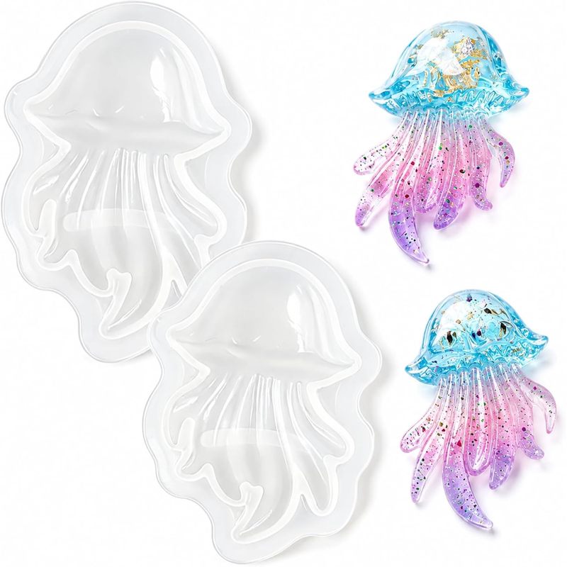 2Set of Jellyfish Resin Molds， - огляд і ціна Silicone Mold Ocean