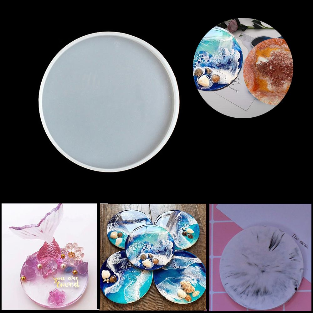 Transparent Fluid Arts Round C - огляд і ціна Resin Art Coasters