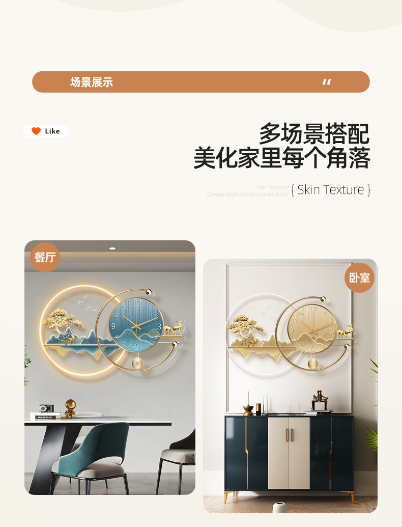 Art Mural Wall Clocks Luxury D - огляд і ціна Resin Art Watch