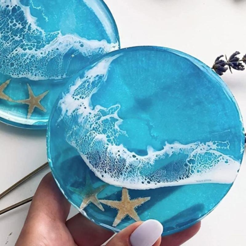 F92D Mold for Epoxy Resin Disc - огляд і ціна Resin Art Coasters
