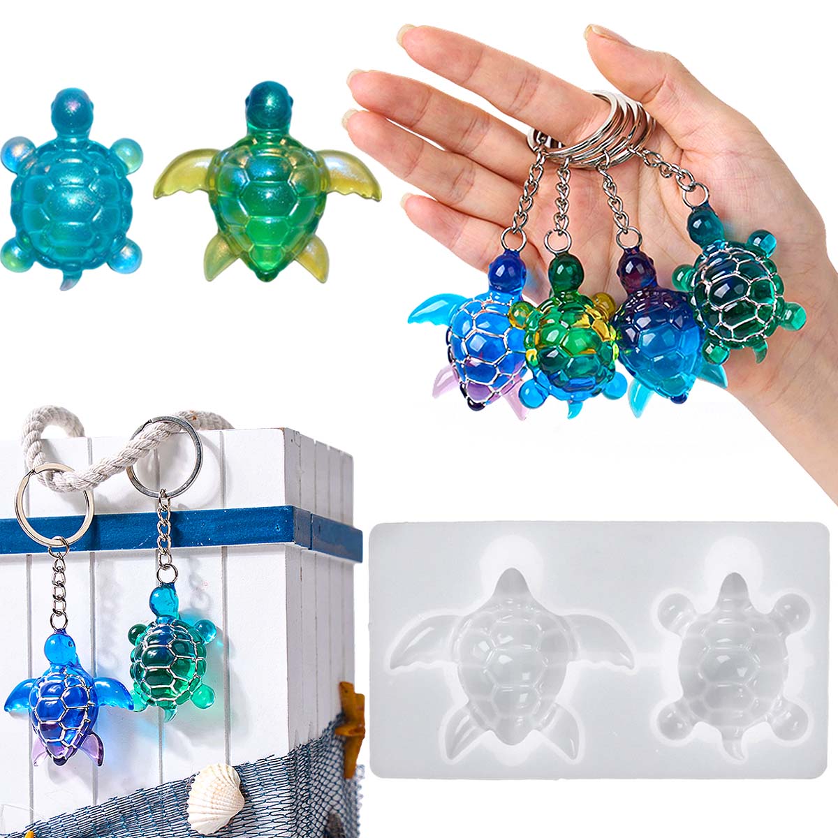 3D Sea Turtle Keychain Silicon - огляд і ціна Silicone Mold Ocean