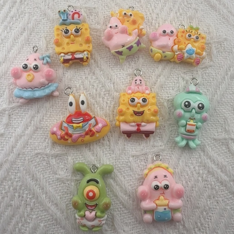 10pcs cartoon resin pendant, D - огляд і ціна Resin Art Store