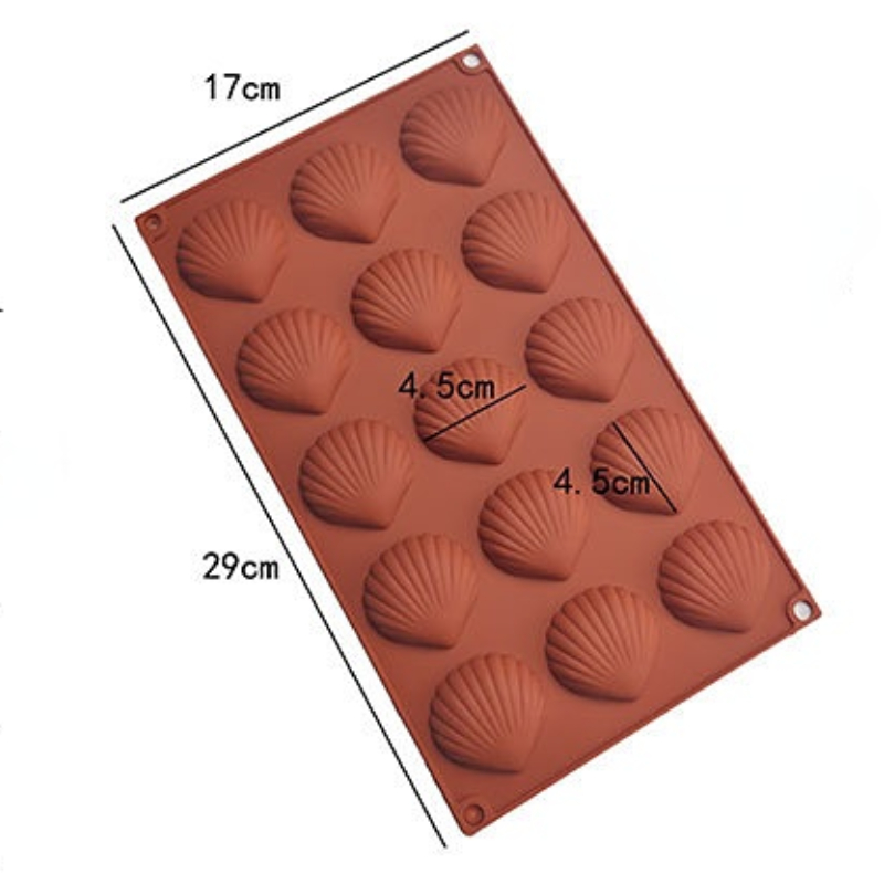 Food Grade Madeleine Cake Mold - огляд і ціна Silicone Mold Ocean