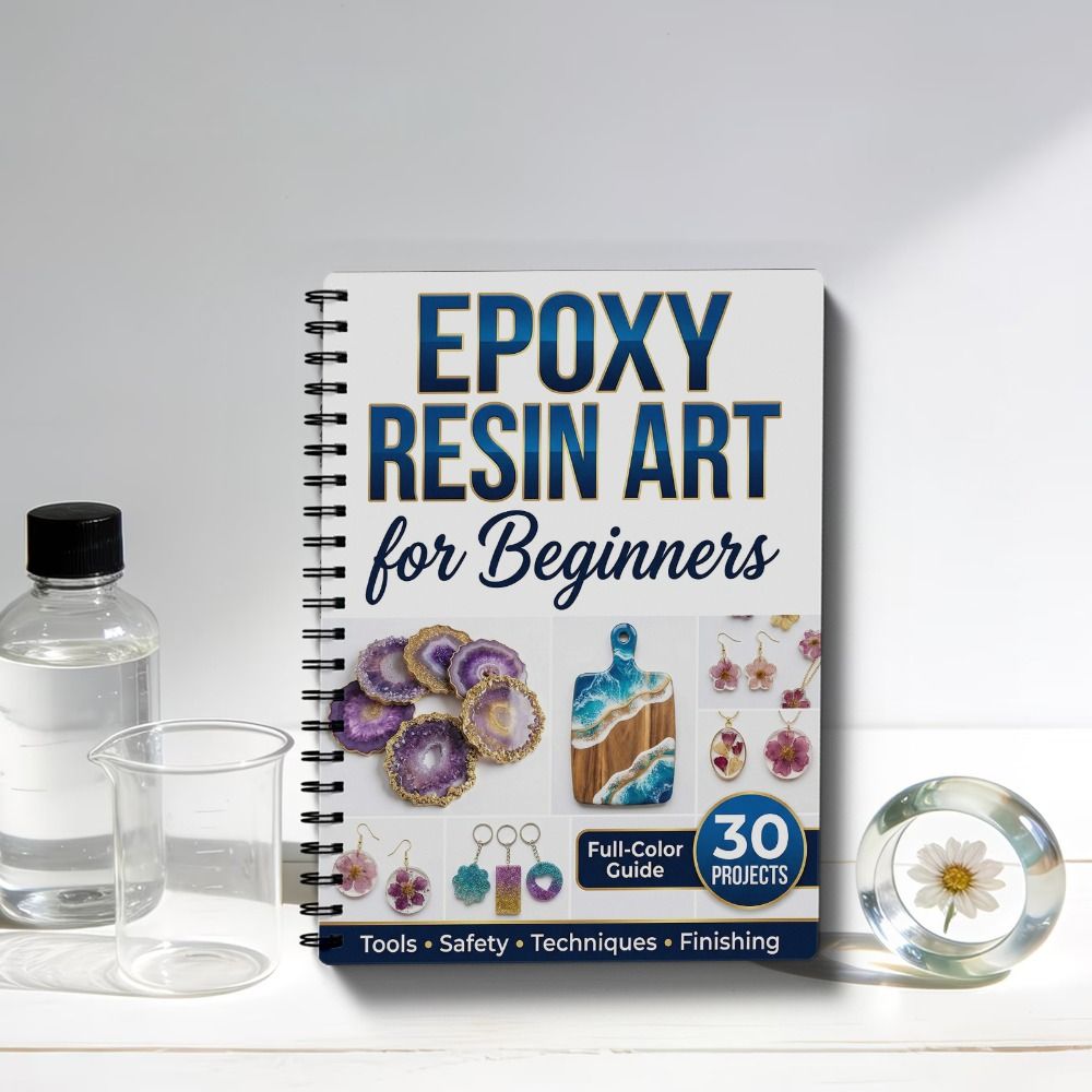 Step-by-Step Epoxy Resin Art H - огляд і ціна Resin Art Guide Book