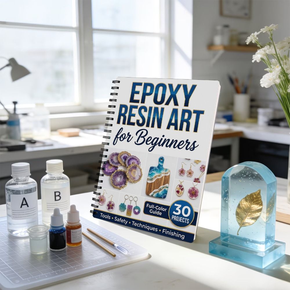 Step-by-Step Epoxy Resin Art H - огляд і ціна Resin Art Guide Book