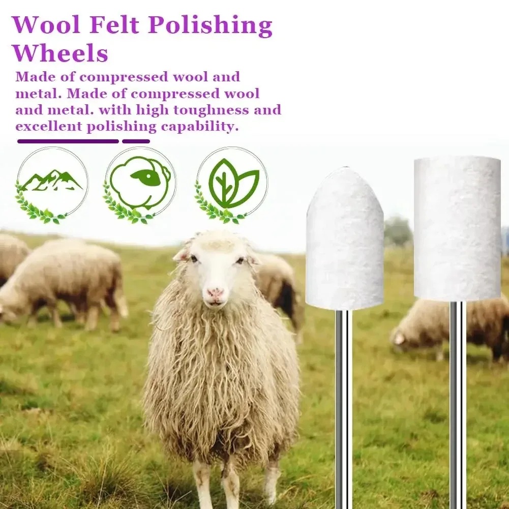 80PCS Wool Felt Buffing Wheel  - огляд і ціна Resin Art Store