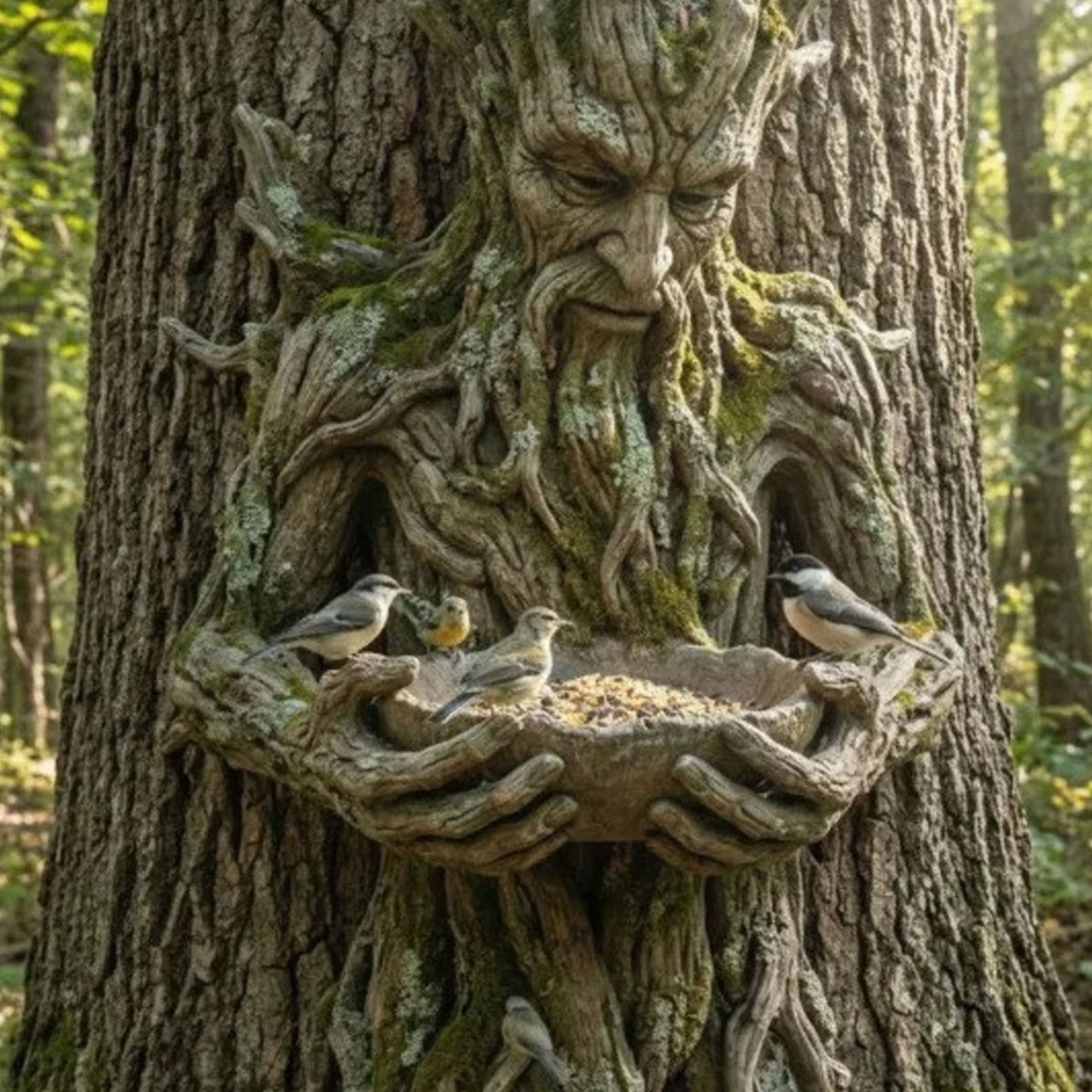 Funny Bigfoot Tree Hanging Bir - огляд і ціна Resin Art Watch