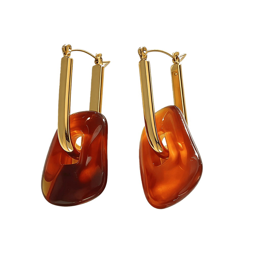 Chic Abstract Resin Hoop Drop  - огляд і ціна Resin Art Ring