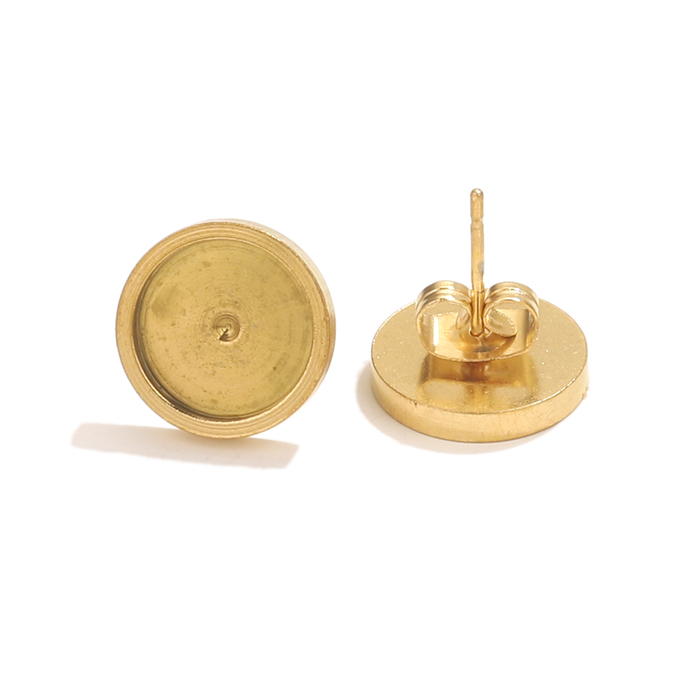 10pcs Stainless Steel Gold Ear - огляд і ціна Resin Art Store