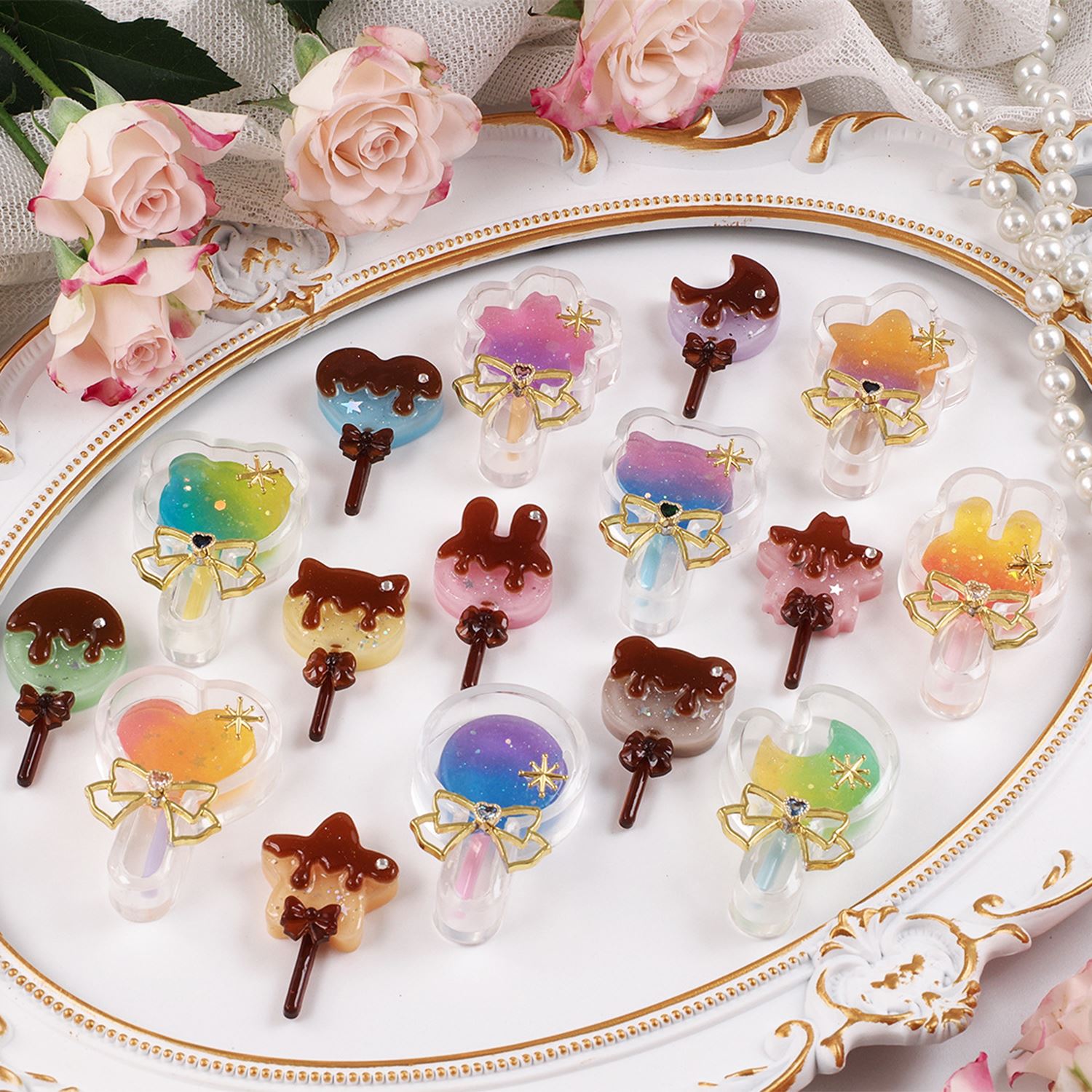 1Piece Flowing Sand Lollipop S - огляд і ціна Silicone Mold Ocean